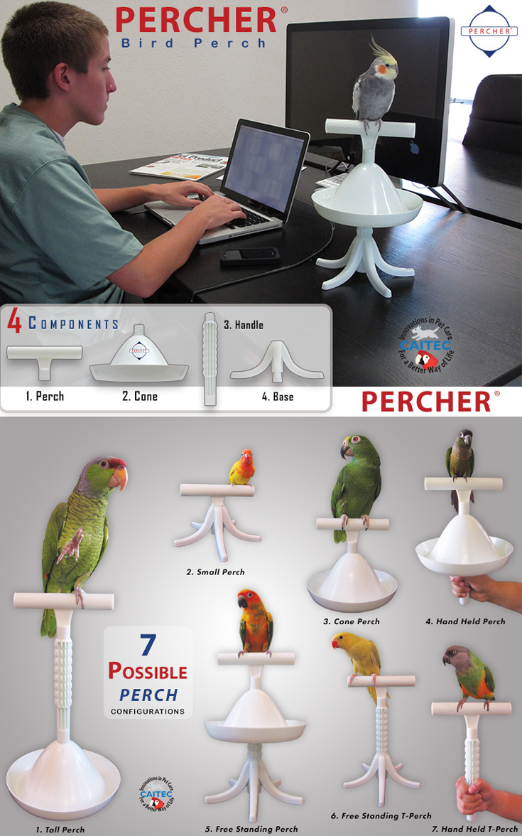 Percher® Bird Perch - Components & Configurations